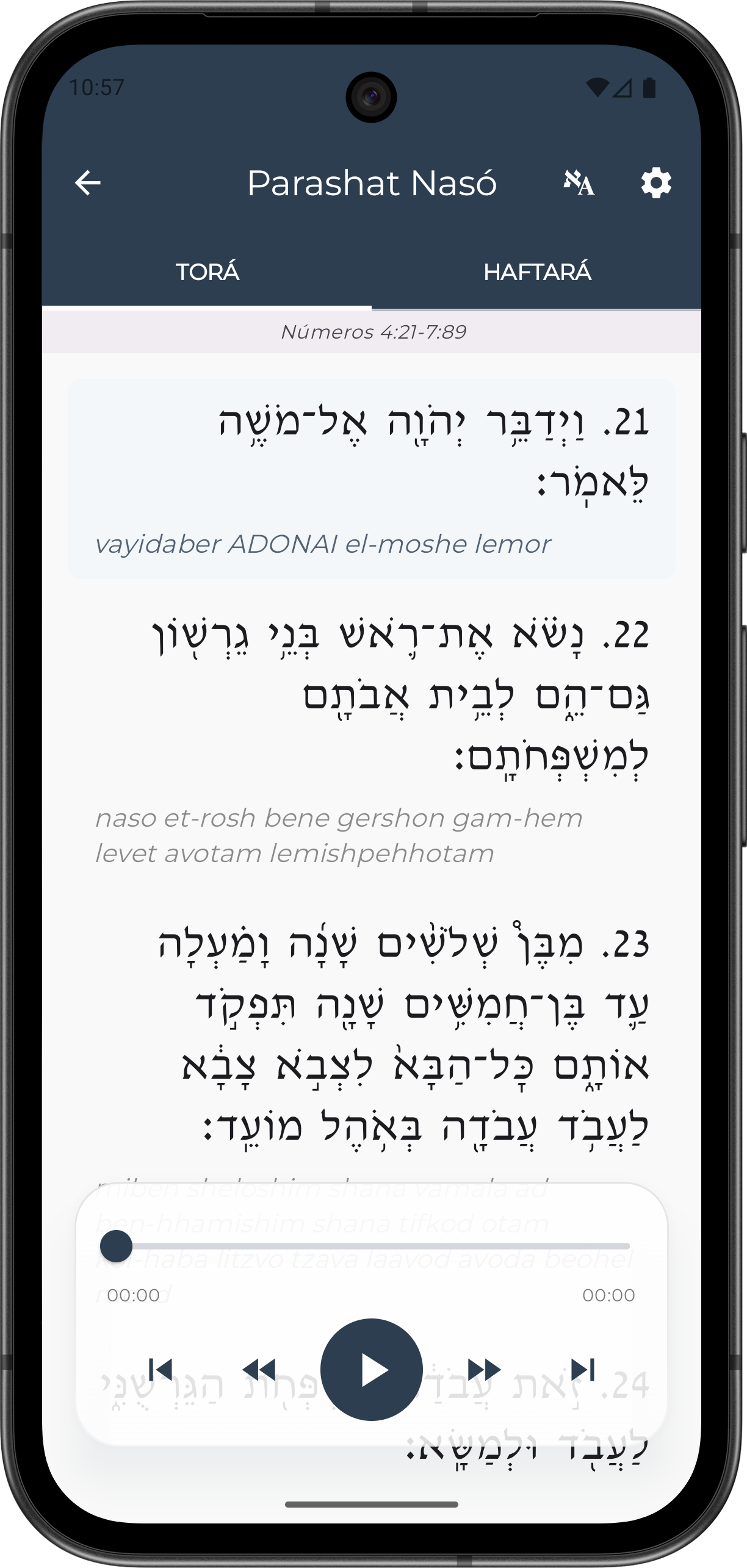 App Kol Tanaj - Lectura de Parashá y Haftará