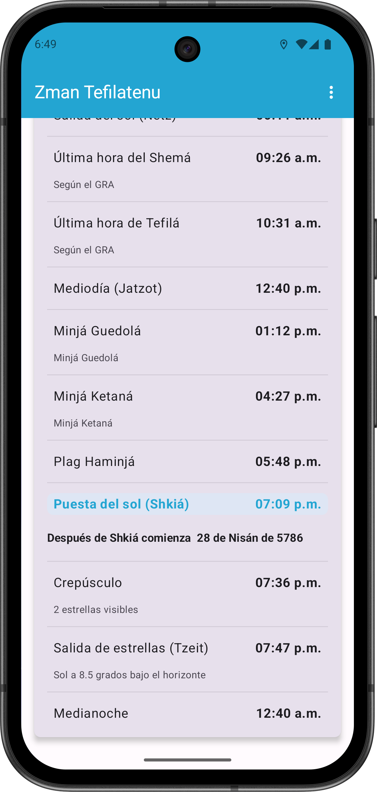 Configuración de ubicación GPS